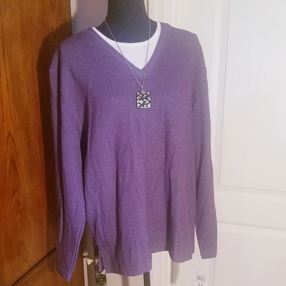 Carolyn Taylor Purple Sweater